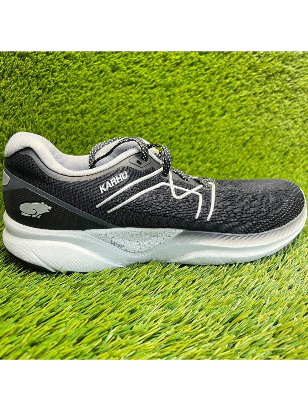 Karhu Fusion 3.5 Hivo Mens Size 9 Black White Athletic Running Shoes Sneakers